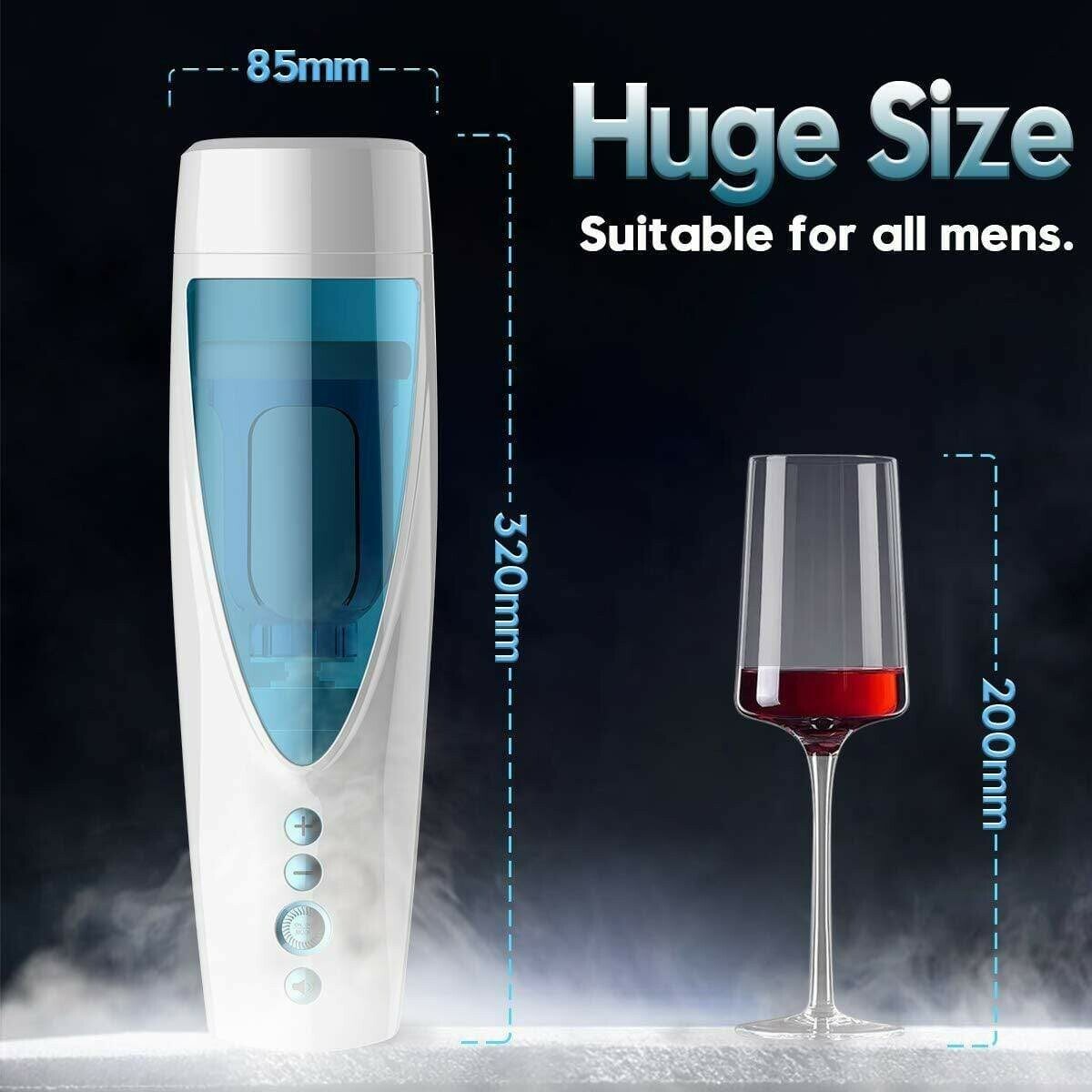 10 Rotating Modes And 10 Thrusting Modes Hands Free Masturbator
