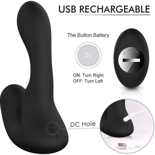 9-Pattern Vibration Double Motor 30° Wave-Motion Prostate Massager