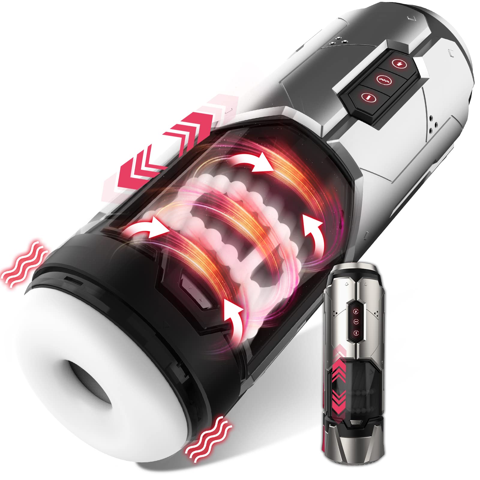 Eveandlove 7 Thrusting & Vibration ModesElectric Male Stroker Pocket Pussy for Men