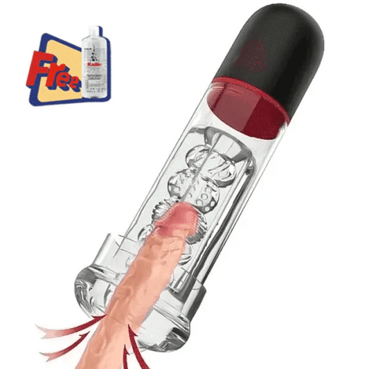 Superbuyg™ S-Hande 9 Vibration 3 Suction Penis Enlargement Pump