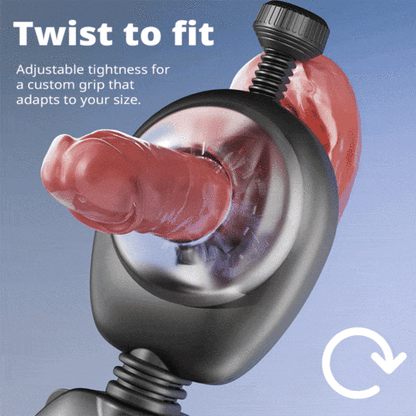 2025 Latest Hands-Free Waist-Strap Thrusting & Vibrating Male Masturbator with Remote Control