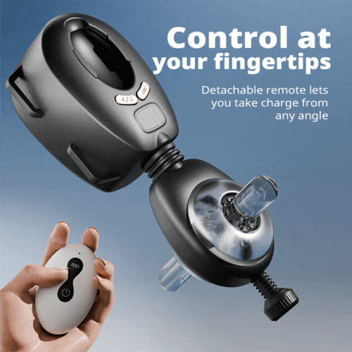 2025 Latest Hands-Free Waist-Strap Thrusting & Vibrating Male Masturbator with Remote Control