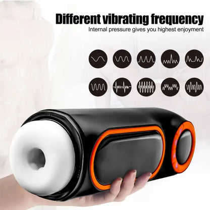 Automatic Sucking Thrusting Vibrating Male Masturbator