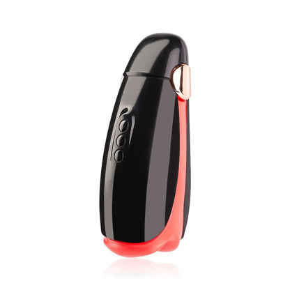 Flaming Red Lips 7 Frequency Vibration Sucking Heating Voice Masturbator