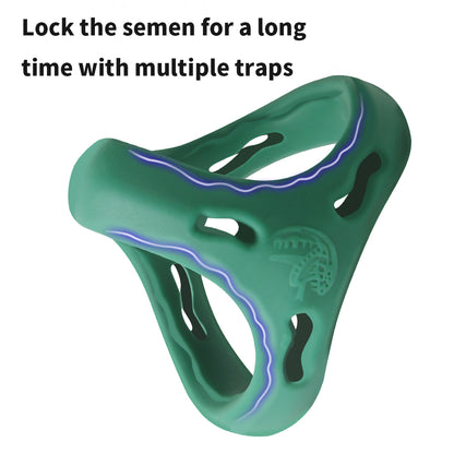 (Random Color) Snake-Head Delayed Ejaculation Safe Cock Ring