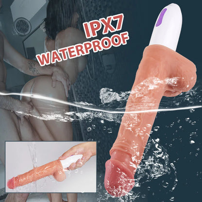 Thrusting Rotating Vibrating Multi-angle Heating Remote Control Sex Machine