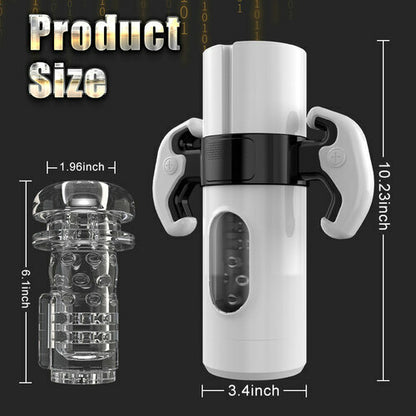 Clare Gamepad 9 Thrusting & Vibrating 2 in 1 Handheld Masturbation Cup