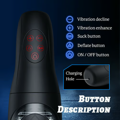 ROGUE - Pressure Plate Removable Blow Job Deep Squeeze 5 Sucking Handheld Masturbator