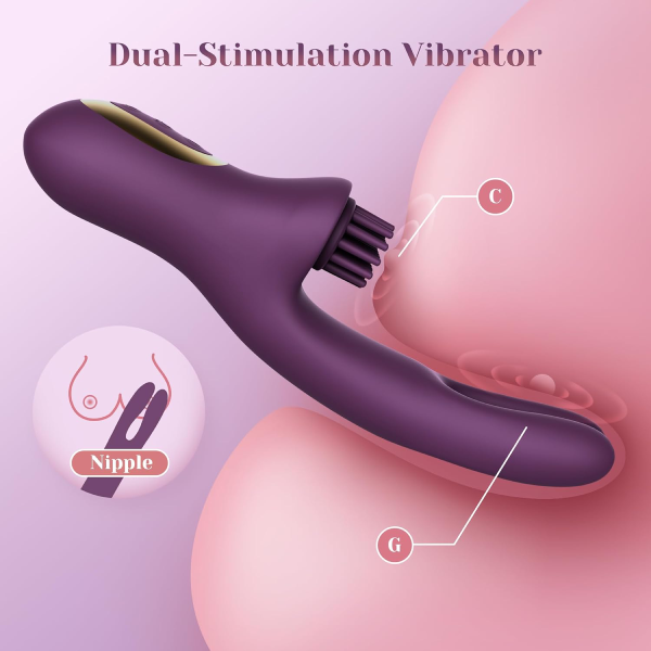 10 x 6 x 7 Modes Come-Hither Clitoral Tickling Rabbit Vibrator