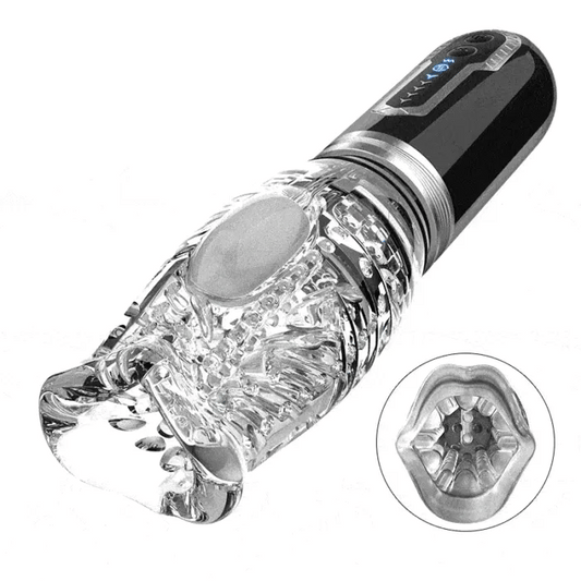 Superbuyg™ 5 Thrusting Rotating 7 Vibrating Oral Sex Handheld Masturbator