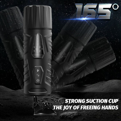 Cedric-7 Thrusting & Rotating Modes with Strong Suction Cup for Penis Stimulation Male Masturbator Cup