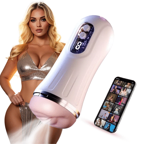 Cyberpunk 9 Vibration Heating App Control Masturbator Cup
