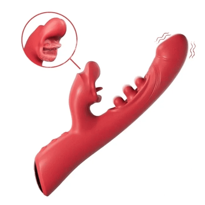 Superbuyg™SATISFY 3-in-1 Kissing and Triple-Tap Vibrator – Clit & G-Spot Pleasure
