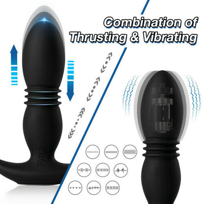 3 Folds 7 Telescopic 7 Vibration Butt Plugs