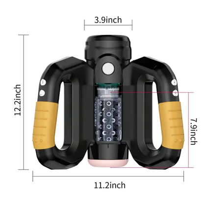 Rotating Thrusting Double Side Handle Male Stroker XSPACECUP
