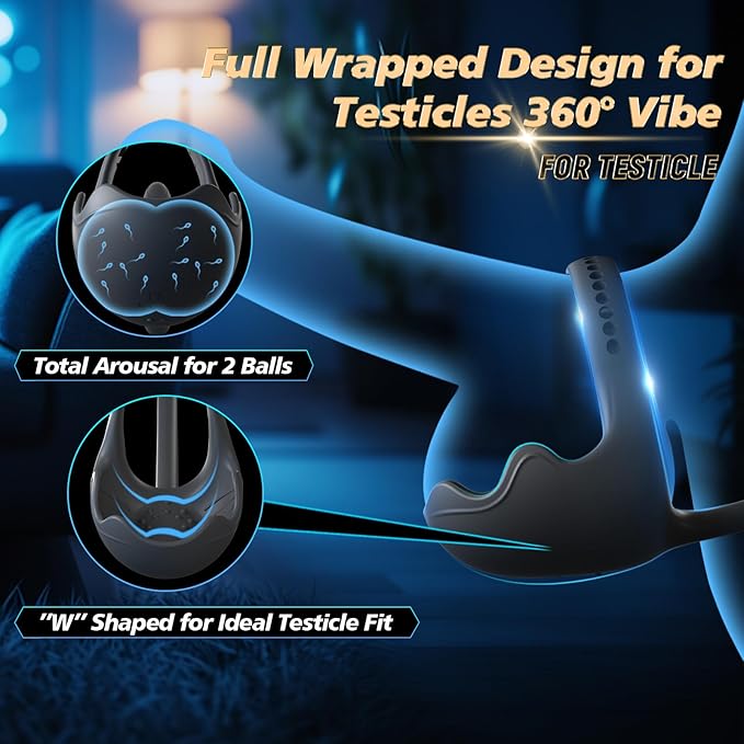 Prostate & Taint Stimulator - Adjustable Vibrating Cock Ring & Remote Control Anal Massager