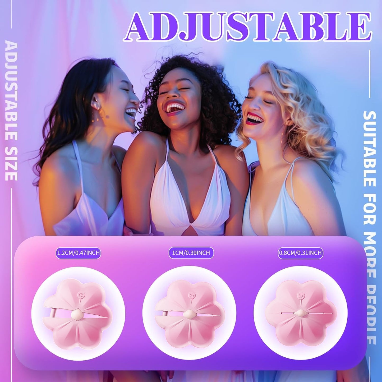 Elegant Rosebud Duo: Adjustable Touch-Sensitive Accessory with Wireless Remote