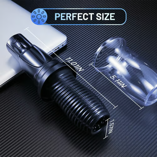 Lightsaber 360° Wrapped 7 Rotating Vibrating Handheld Masturbation Cup