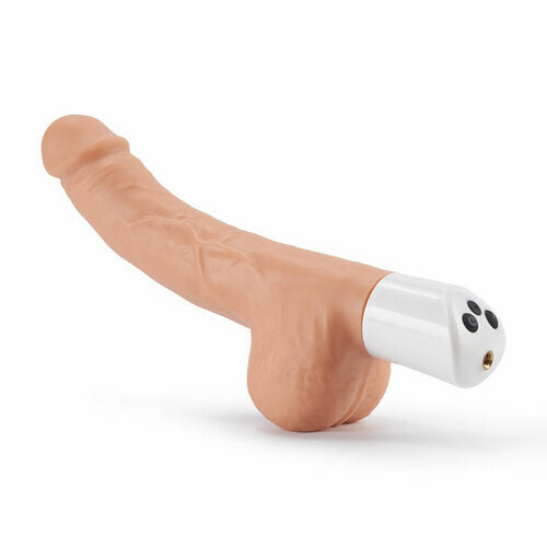 7 Vibrating Thrusting Curved Dildo with Mountable Suction Cup