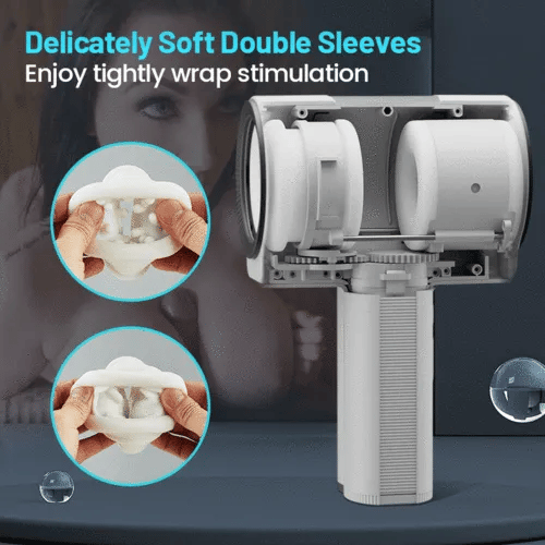 Superbuyg™ 5 Telescopic Rotating 7 Vibrating Handheld Masturbator