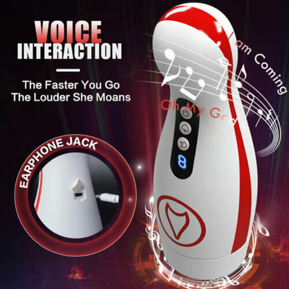 Kama 7 Adjustable Sucking Vibrating Deepthroat Blowjob Masturbation Cup