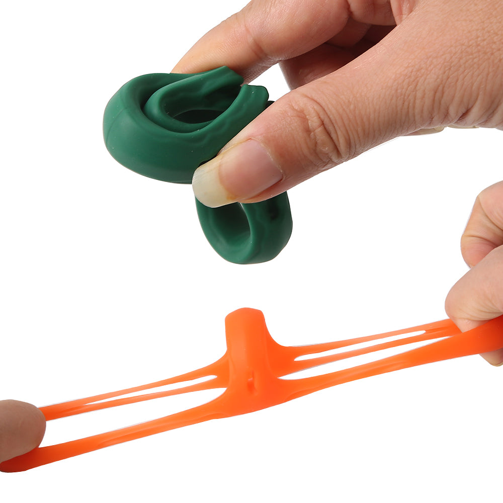 (Random Color) Snake-Head Delayed Ejaculation Safe Cock Ring