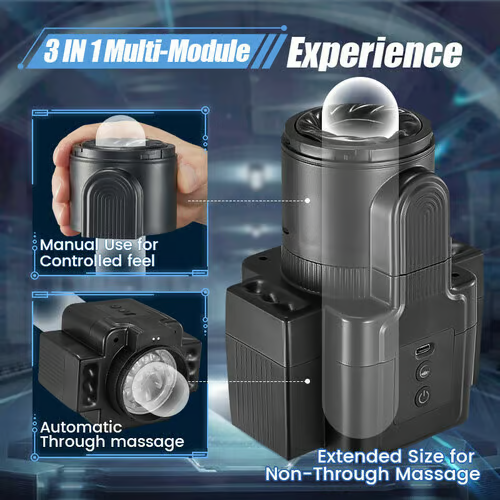 Dogo - Camera Shape 3 IN1 Detachable Multifunctional Masturbator Male Sex Toy