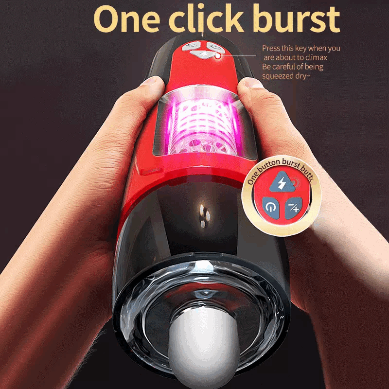 DARK KNIGHT Thrusting Rotating Moan Sucker Masturbator Cup
