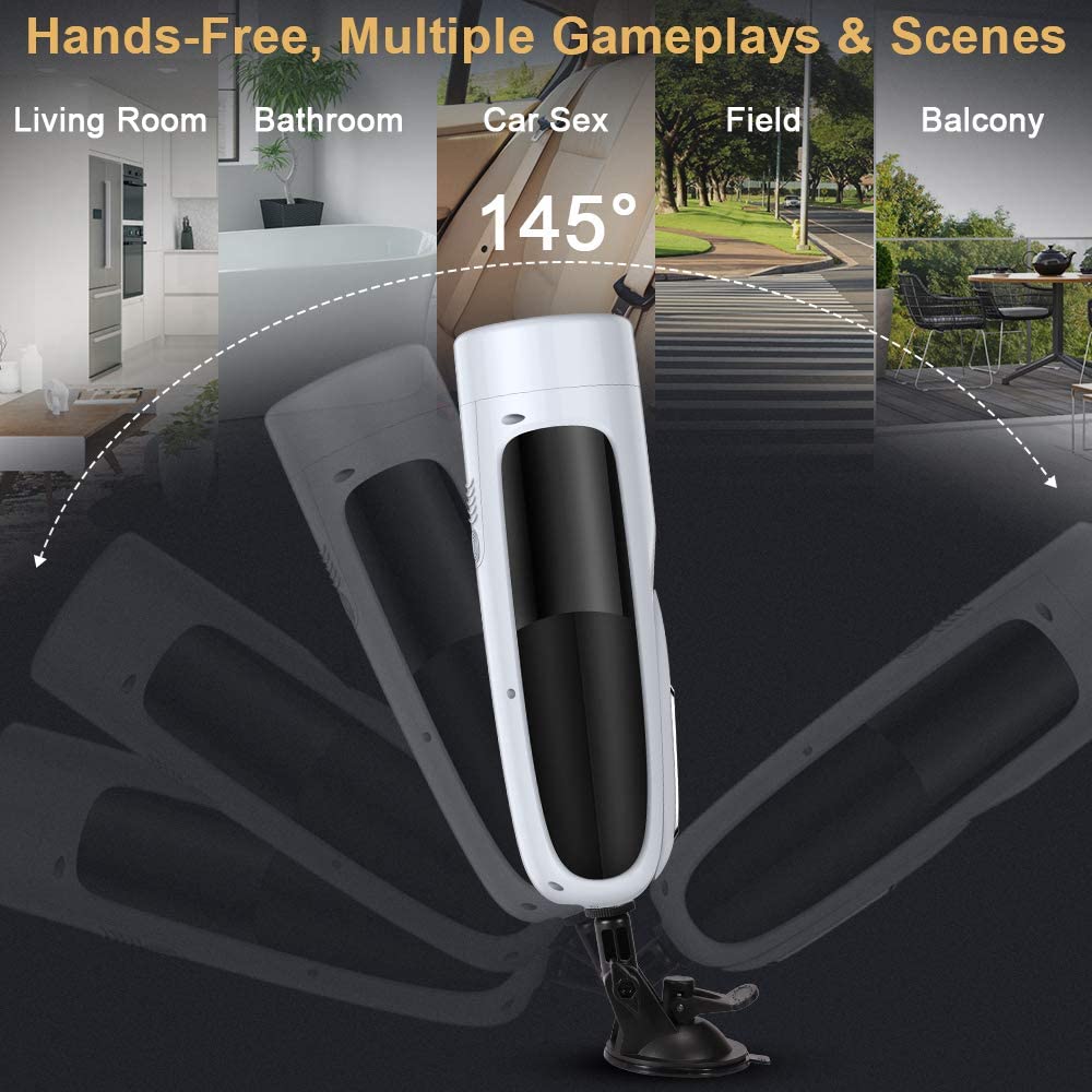 10 Powerful Telescoping&Rotating Automatic Masturbation Cup