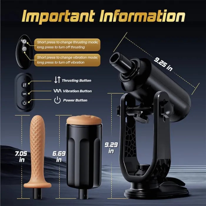 Superbuyg™ THRUSTMAX Unisex Toy Hands-Free Use Fully Automatic Masturbator,Star-starring identical mold production [free of tax]【❤️Discreet Shipping】