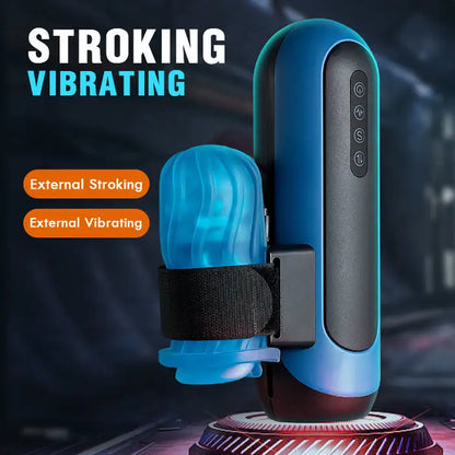 Superbuyg™™ XS 5 Speed 6 Thrusting 10 Vibrating Male Masturbator