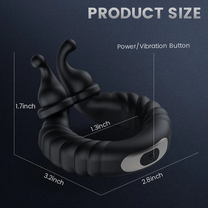 Separable Rabbit Rocker 11 Vibrating Cock Ring for Man