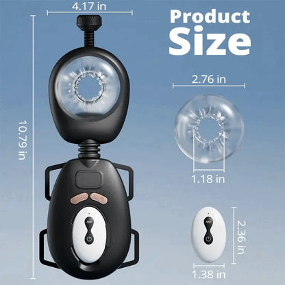 Superbuyg™ Wearable Automatic 9 Swinging 9 Vibrating Male Masturbator